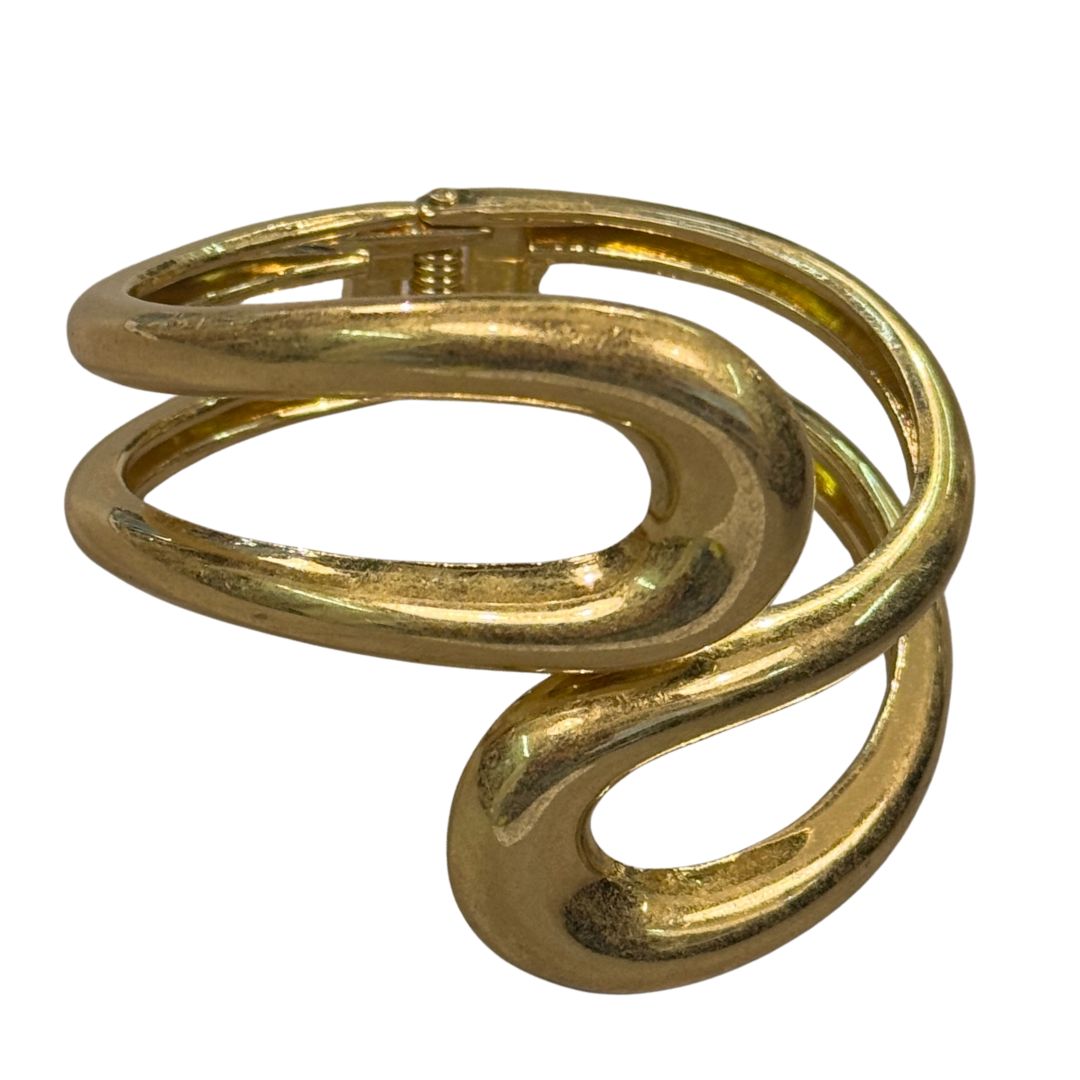 Bracciale donna rigido chiusura molla asimmetrico