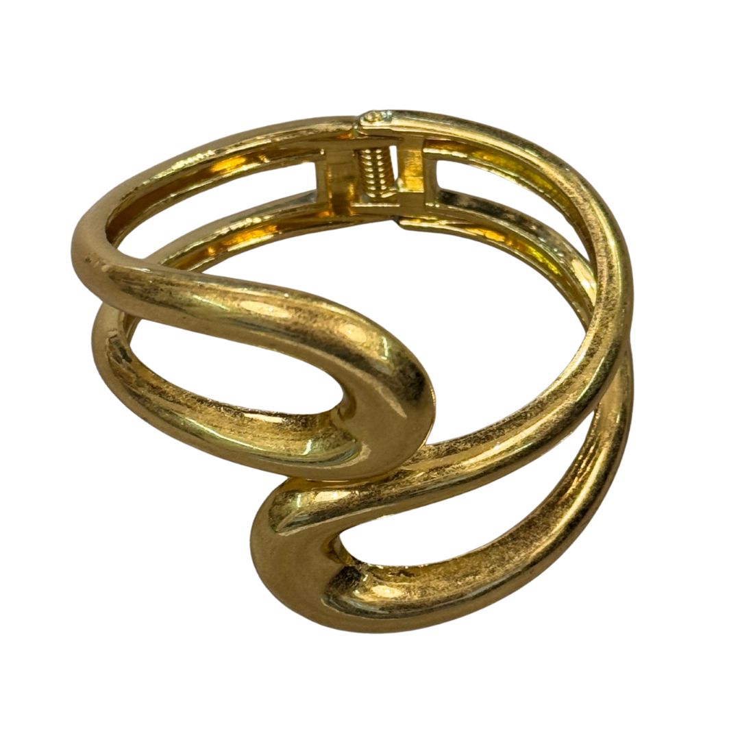 Bracciale donna rigido chiusura molla asimmetrico