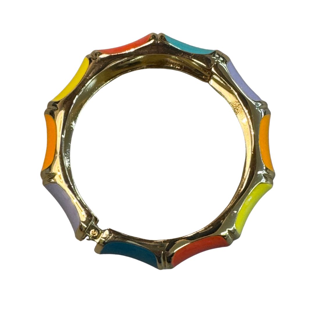 Bracciale donna rigido chiusura molla laccato