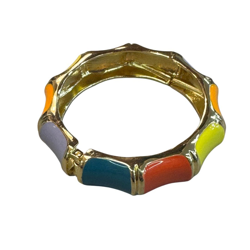 Bracciale donna rigido chiusura molla laccato