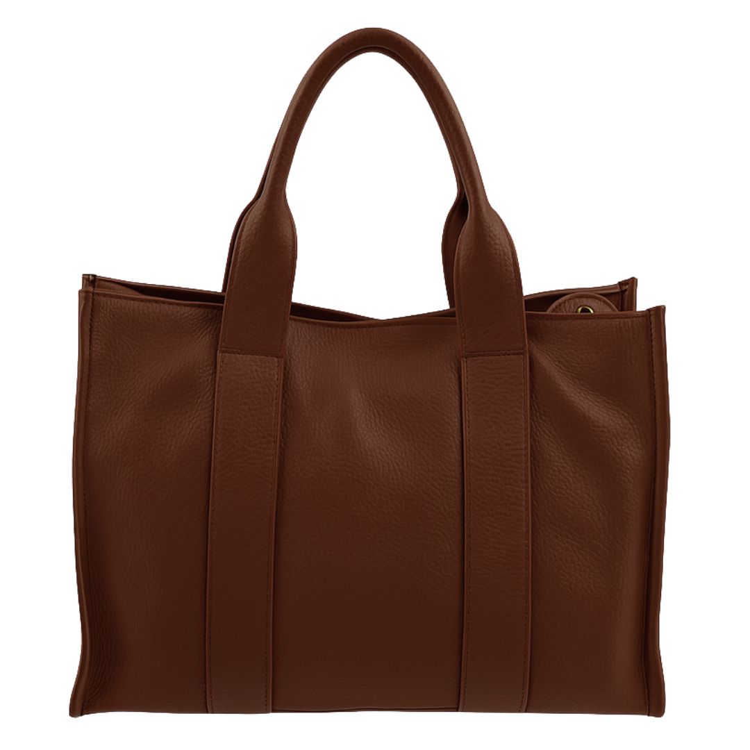 Borsa Shopper in Pelle Martellata