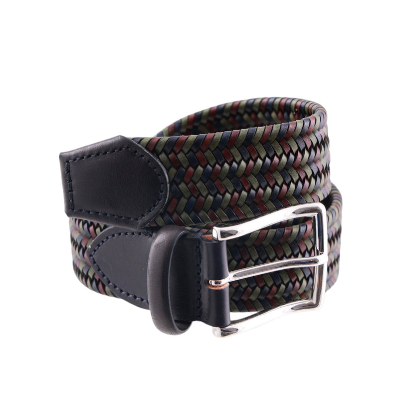 Cintura Elast Intrecci pelle