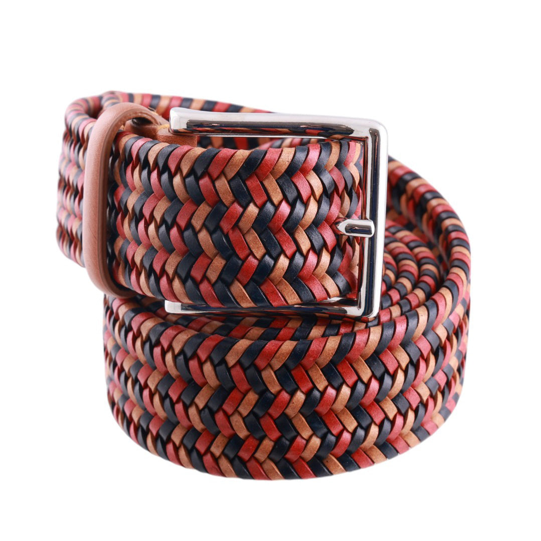 Cintura Elast Intrecci pelle