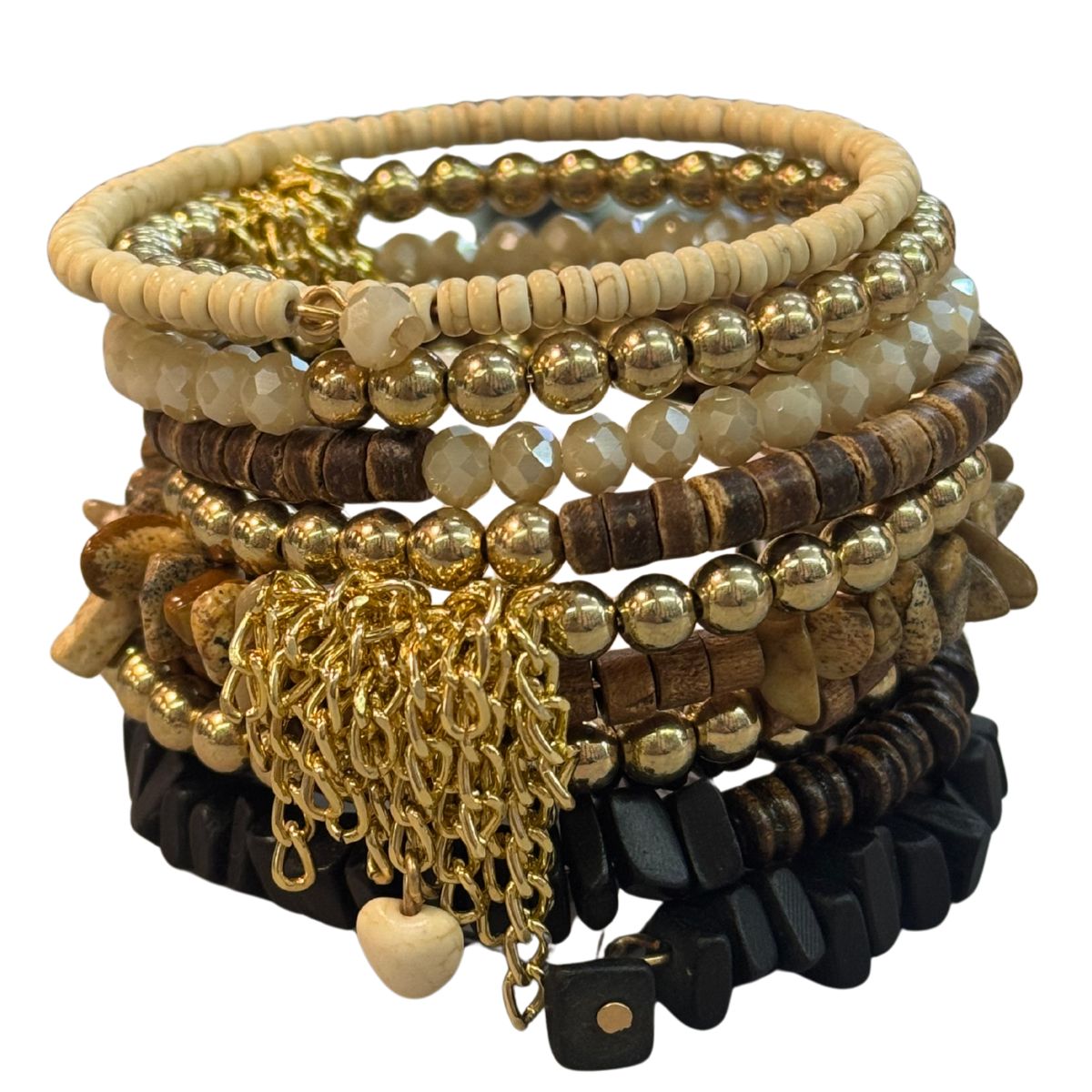 Bracciale a spirale con pietre