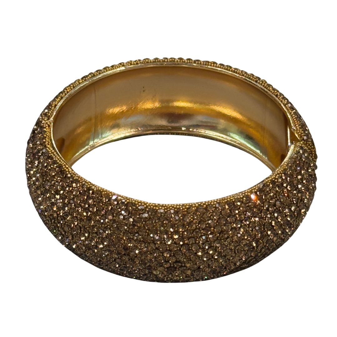 Bracciale donna rigido chiusura a molla con strass