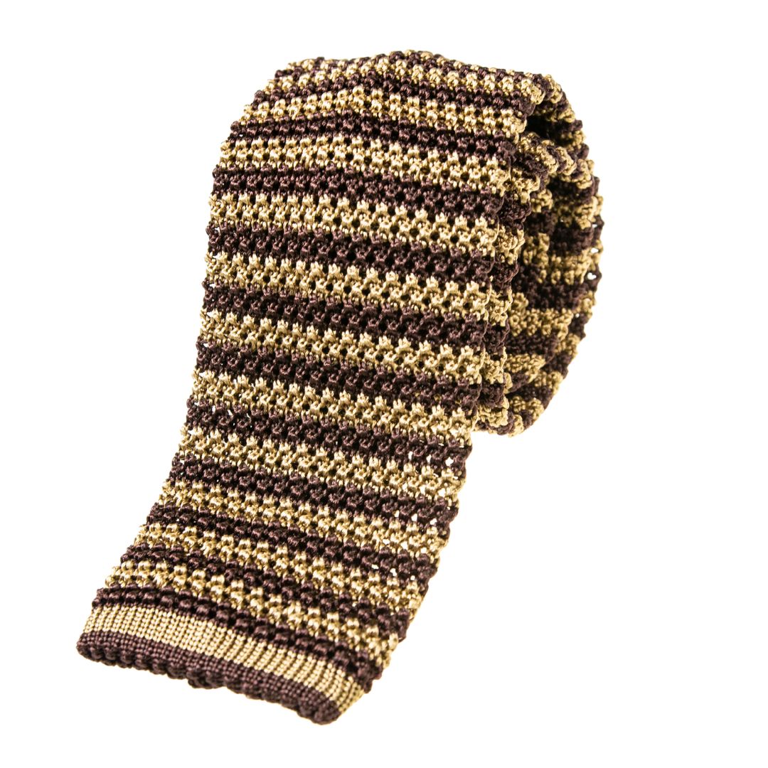 Cravatta tricot righe strette