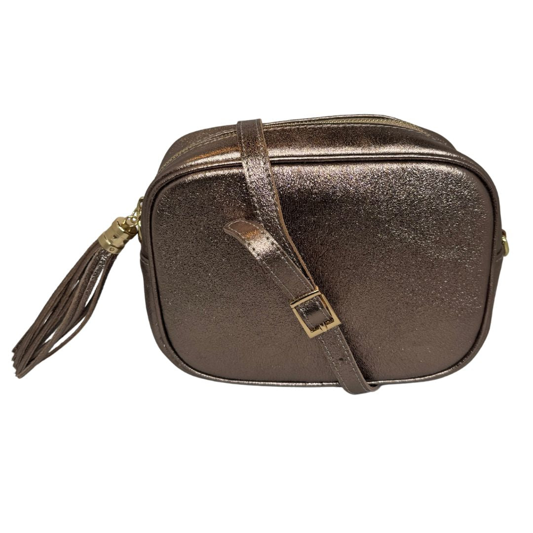 Borsa cubotto in pelle