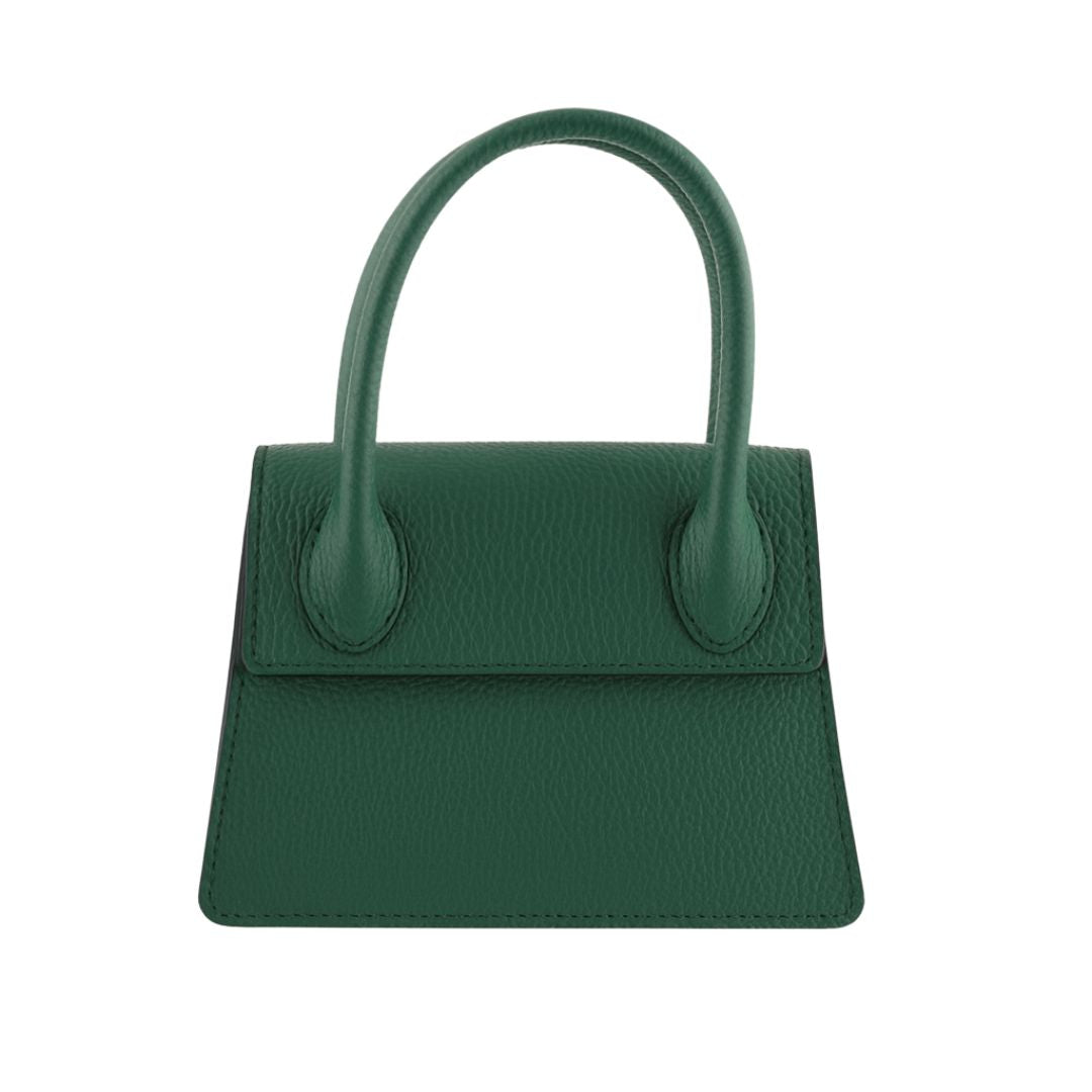 Borsa Trapezio in Pelle Martellata