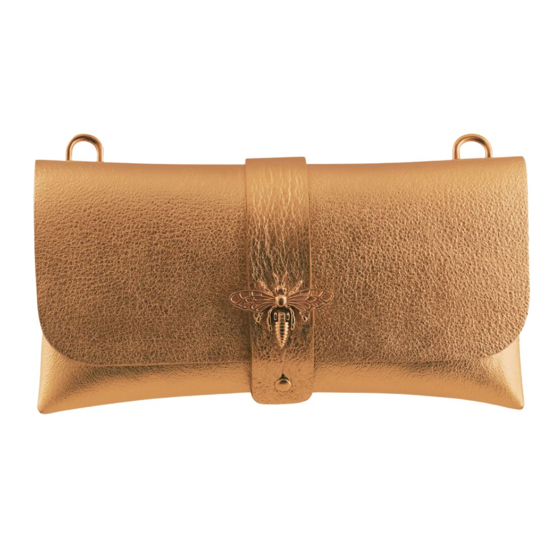 Pochette Ape Con Tracolla Oro