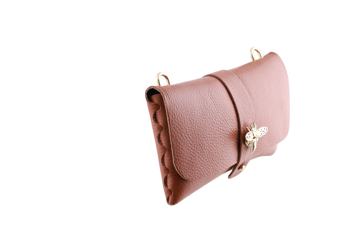 Pochette Ape Con Tracolla Oro