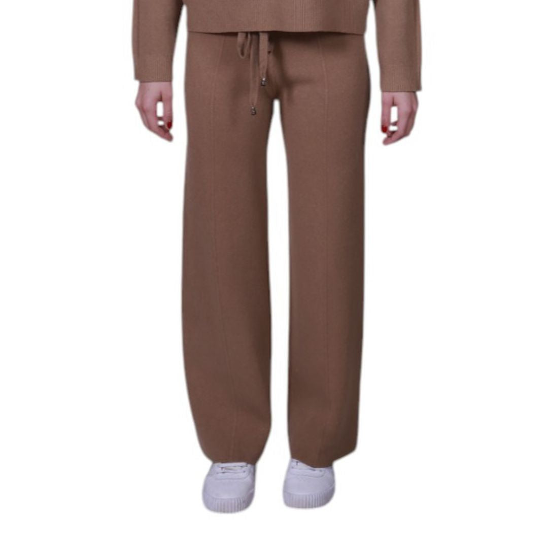 Pantalone donna in maglia con coulisse Made in Italy