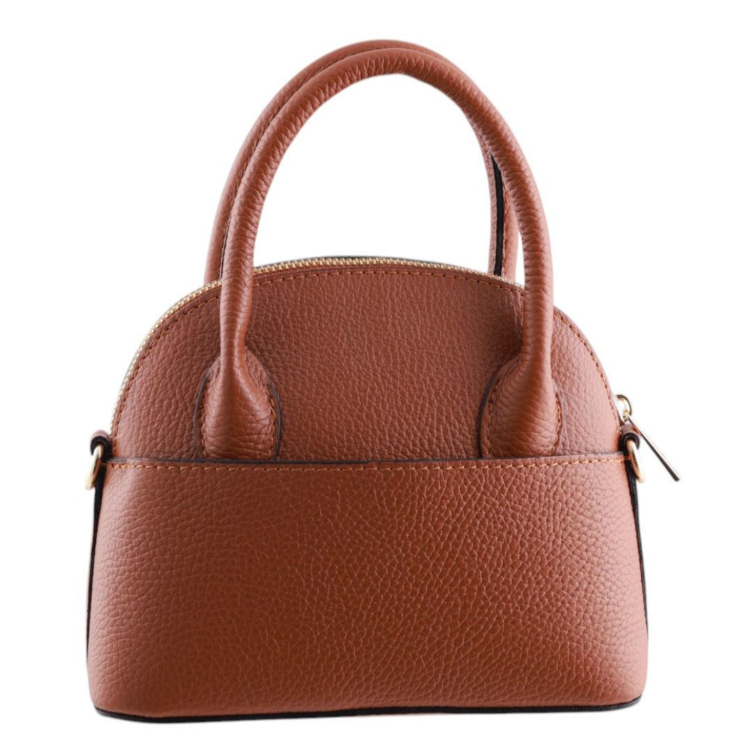 Borsa a Mano in Pelle Martellata