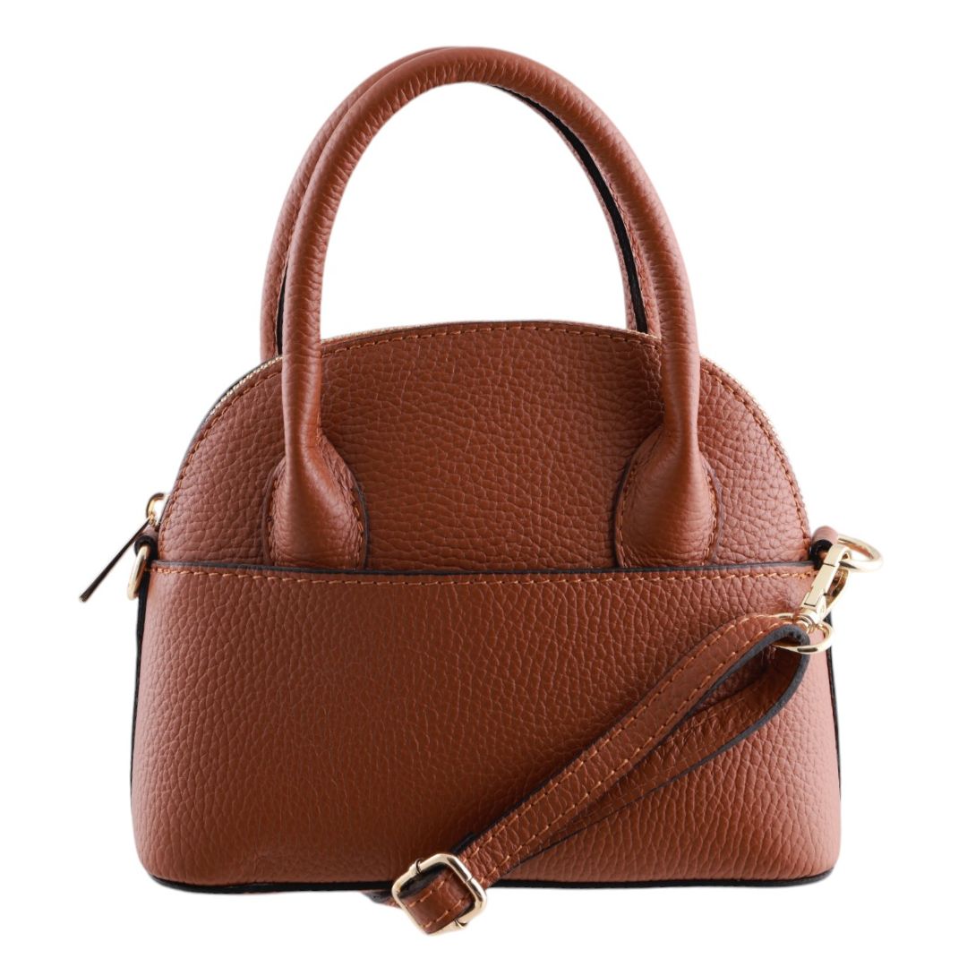 Borsa a Mano in Pelle Martellata