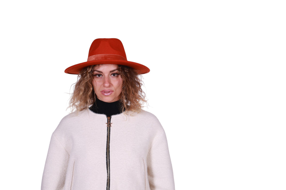 Cappello Cowboy con bordo in velluto