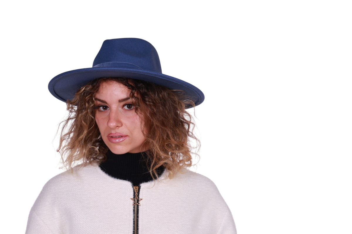 Cappello Cowboy con bordo in velluto