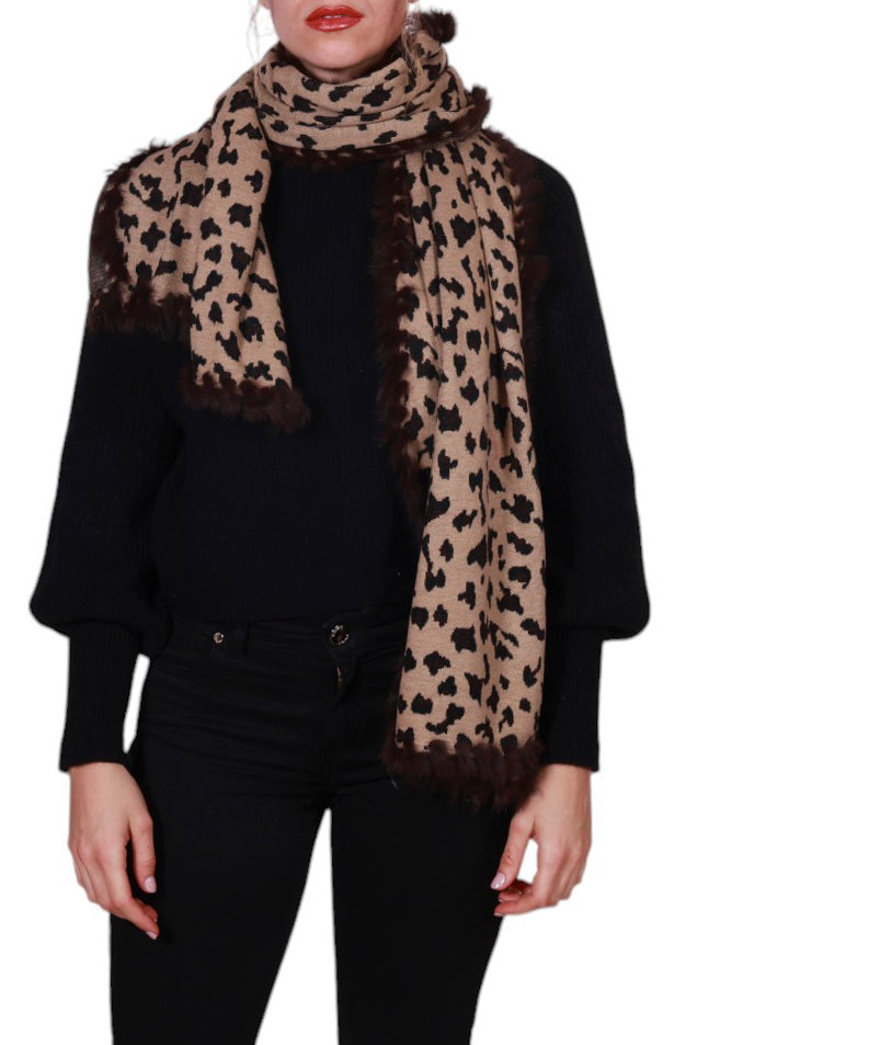 Sciarpa bordo pelliccia