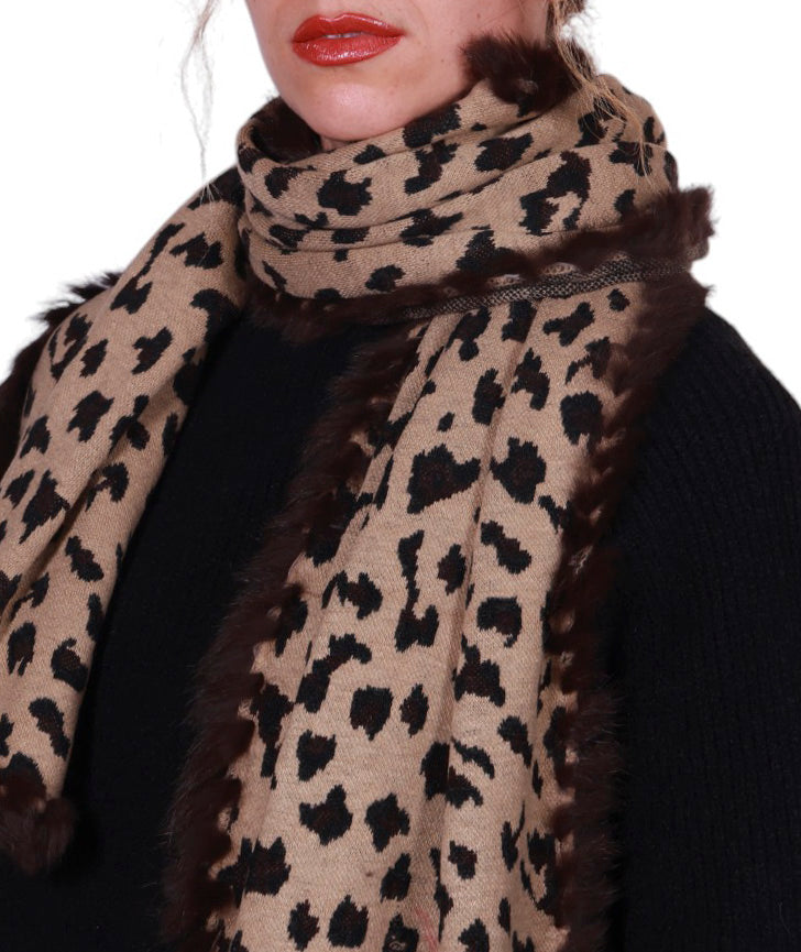 Sciarpa bordo pelliccia