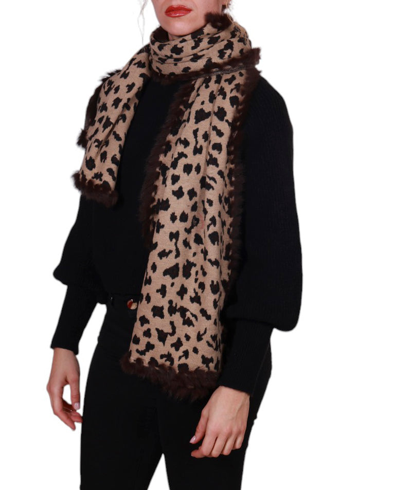 Sciarpa bordo pelliccia