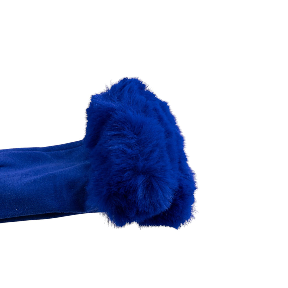 Guanti pelliccia touch liscio