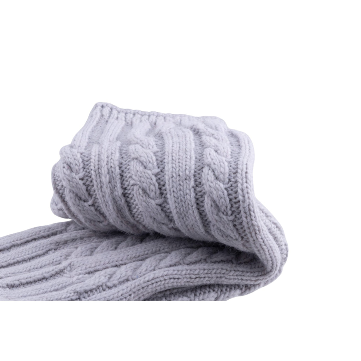 Manicotto scaldamuscoli treccia misto lana lavorazione a maglia calda e soffice