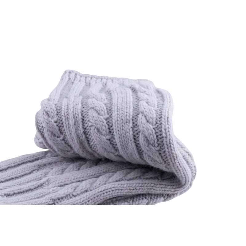 Manicotto scaldamuscoli treccia misto lana lavorazione a maglia calda e soffice