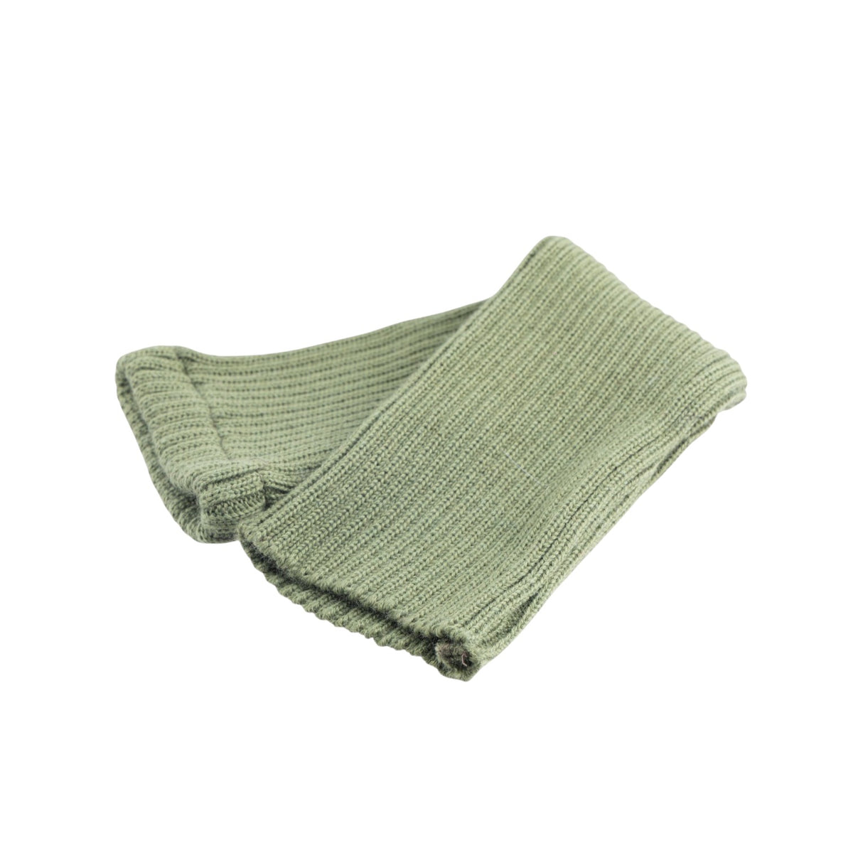 Manicotto scaldamuscoli liscio maglia morbida costine con finitura elasticizzata