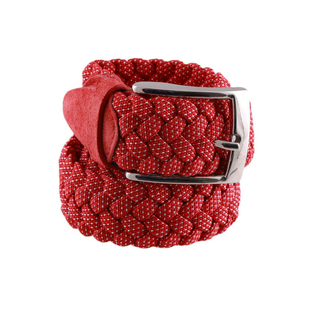 Cintura Elasticizzata-Intrecciata-Fantasia Pois-Made in Italy