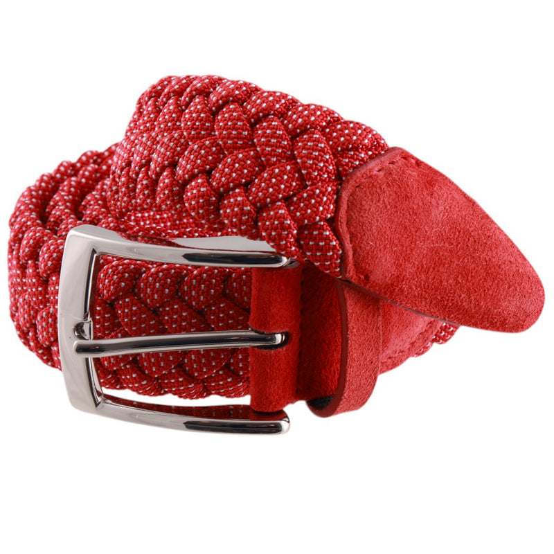 Cintura Elasticizzata-Intrecciata-Fantasia Pois-Made in Italy