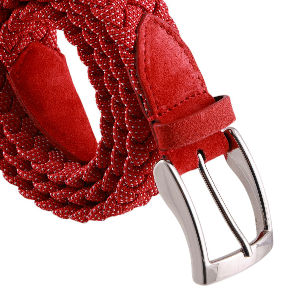 Cintura Elasticizzata-Intrecciata-Fantasia Pois-Made in Italy