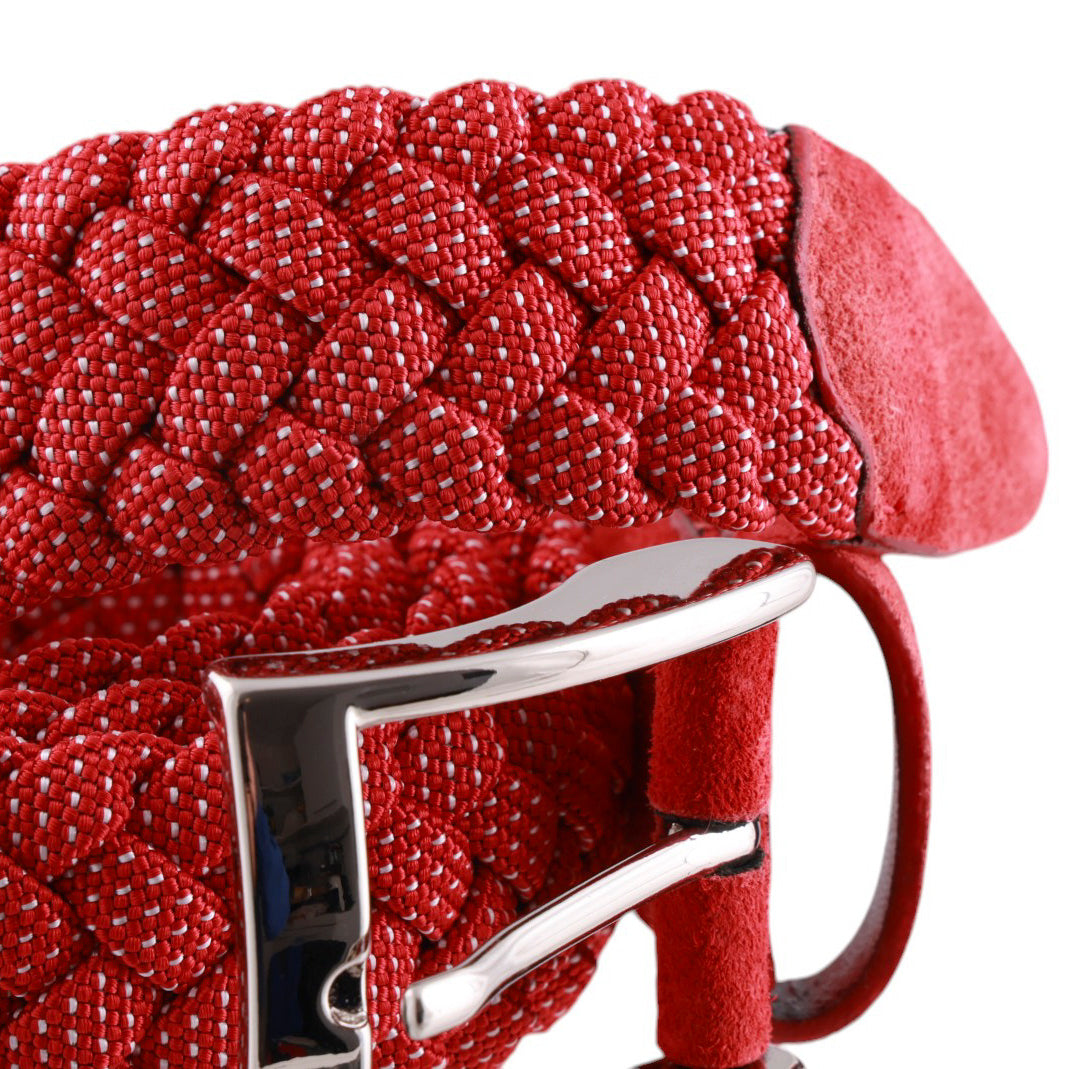 Cintura Elasticizzata-Intrecciata-Fantasia Pois-Made in Italy