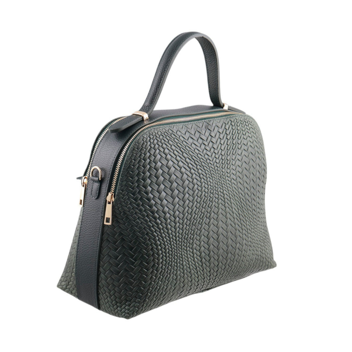 Borsa intrecciata a mano con tracolla