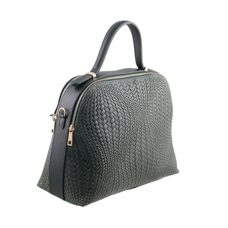 Borsa intrecciata a mano con tracolla