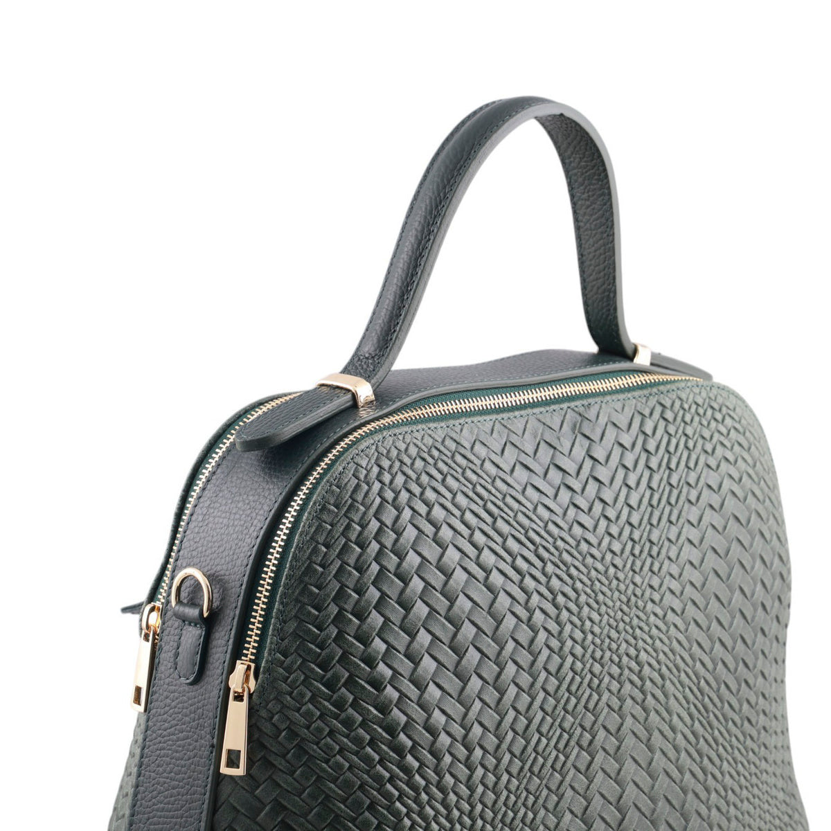 Borsa intrecciata a mano con tracolla