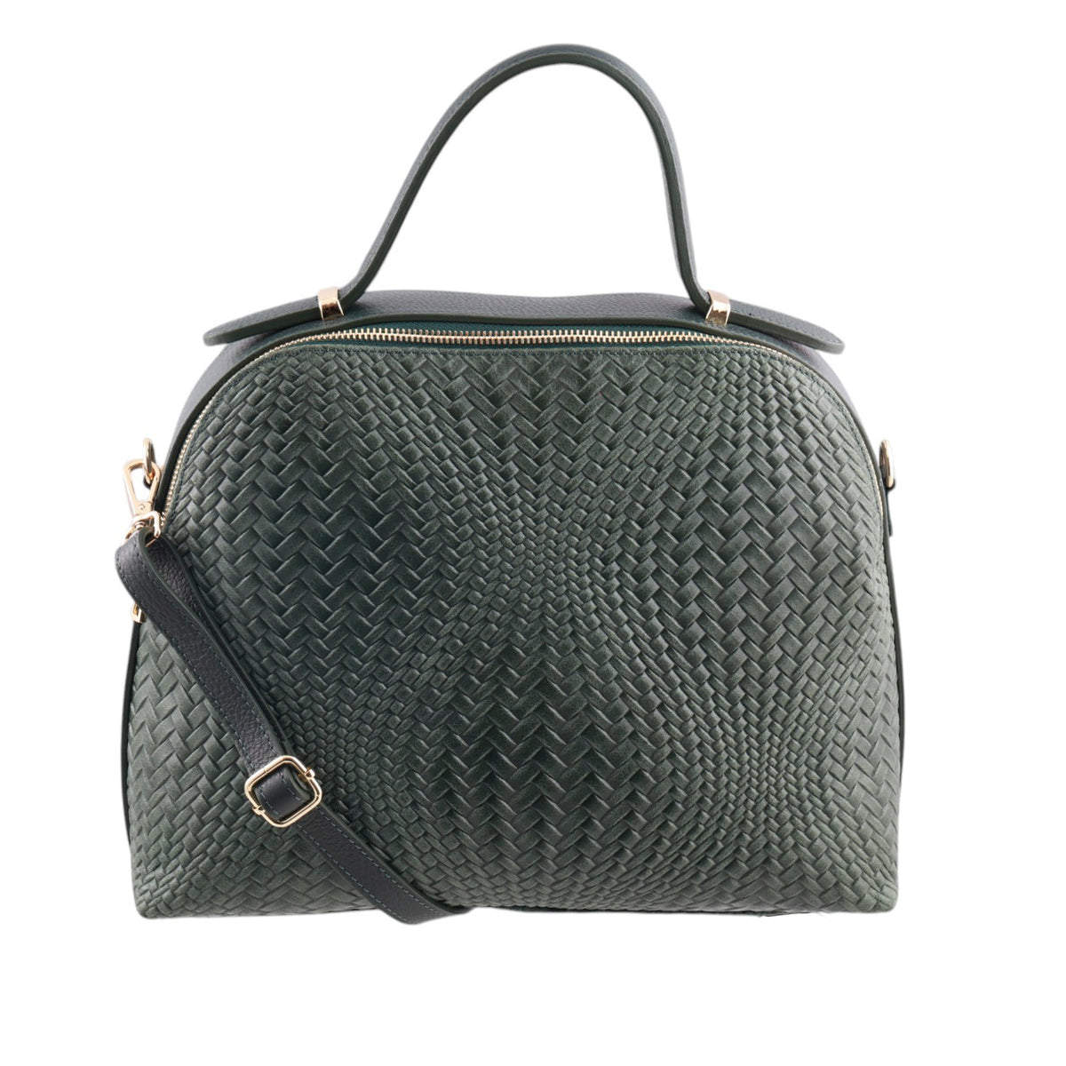 Borsa intrecciata a mano con tracolla