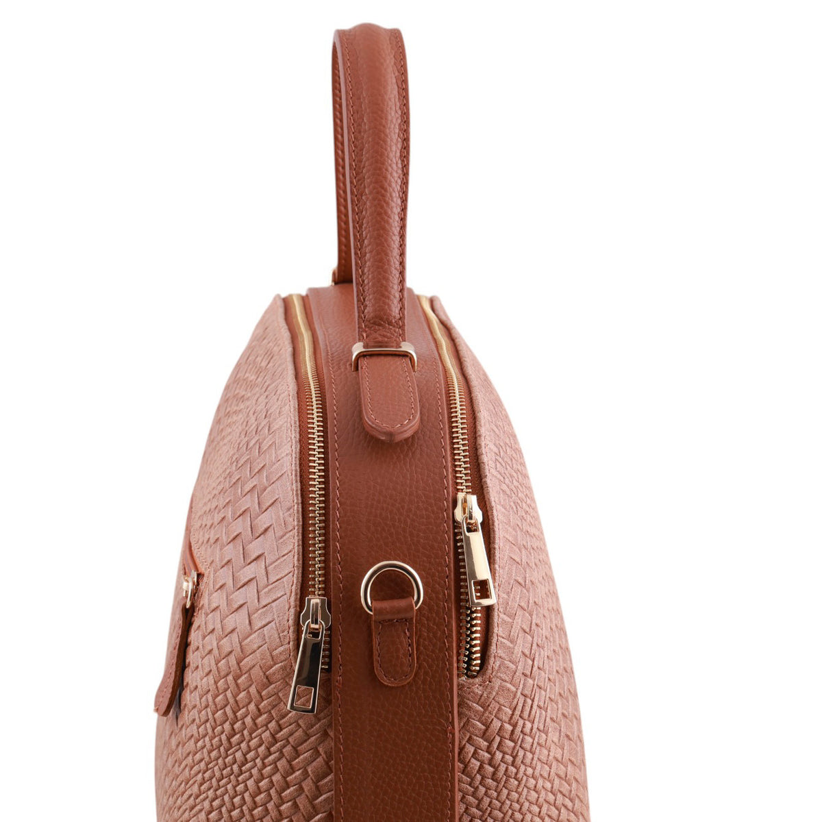 Borsa intrecciata a mano con tracolla