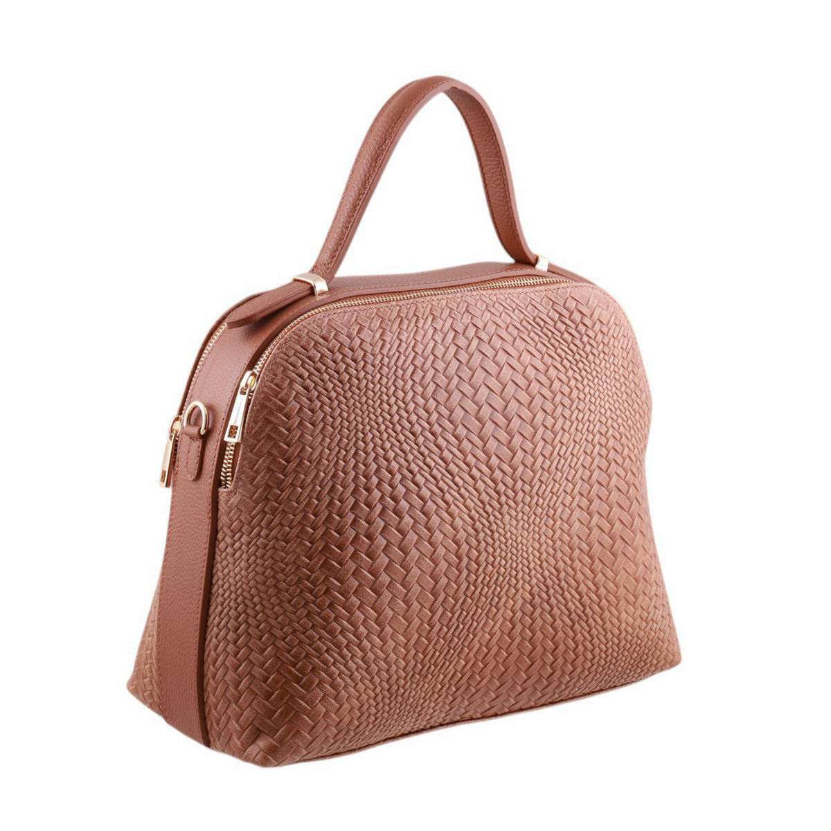 Borsa intrecciata a mano con tracolla