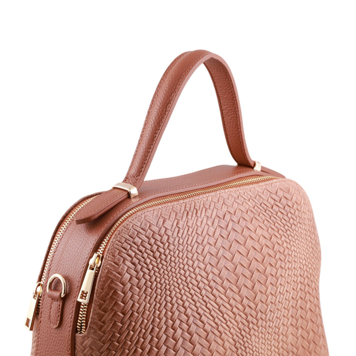 Borsa intrecciata a mano con tracolla