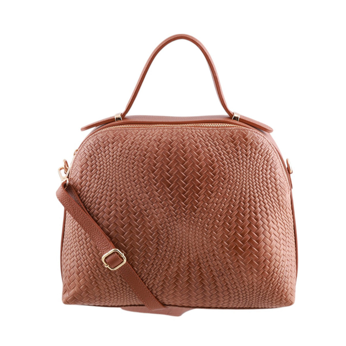 Borsa intrecciata a mano con tracolla