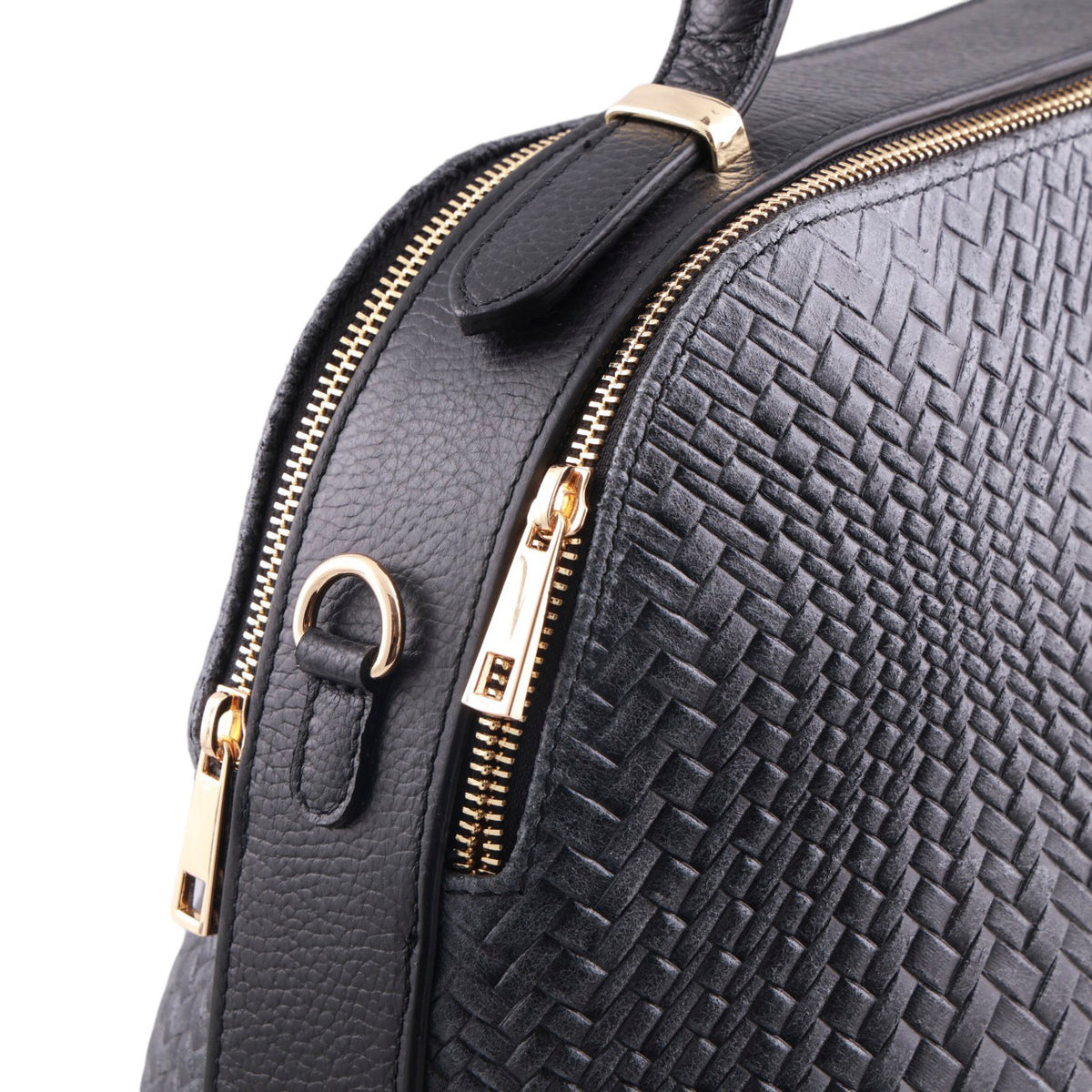 Borsa intrecciata a mano con tracolla