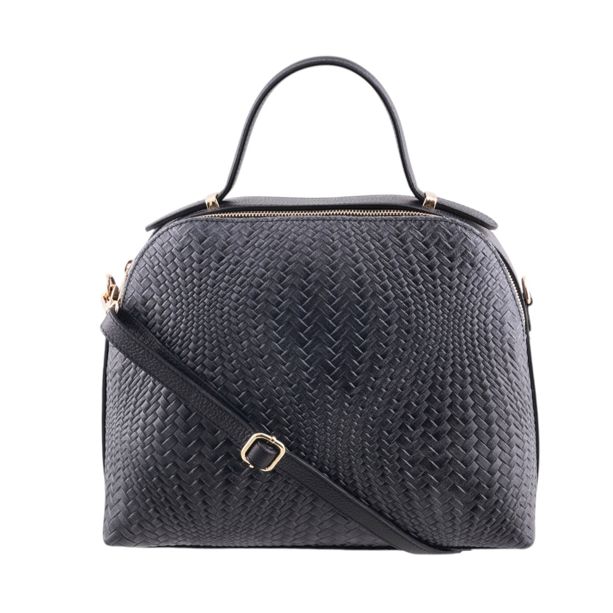 Borsa intrecciata a mano con tracolla