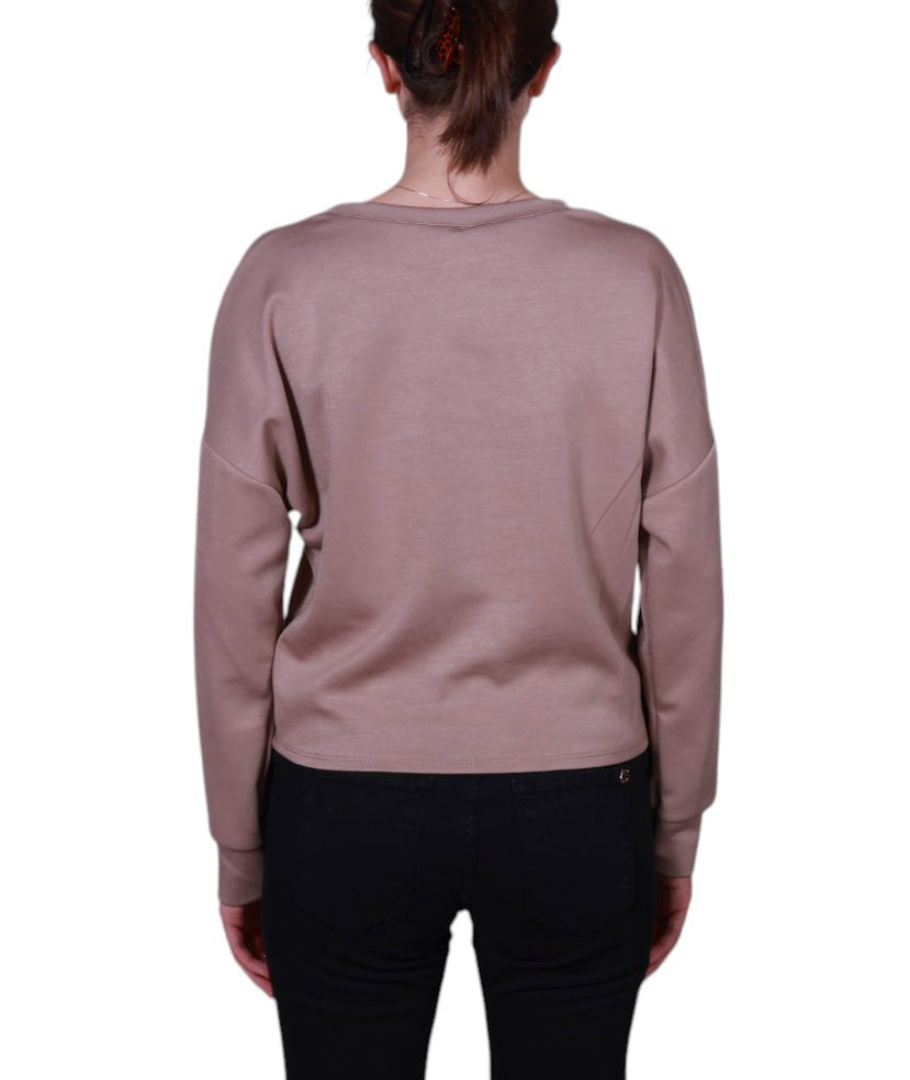 Maglia donna girocollo stampa animalier Made in Italy