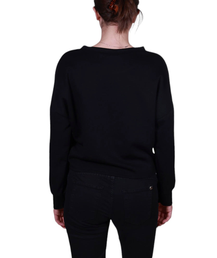 Maglia donna girocollo stampa animalier Made in Italy