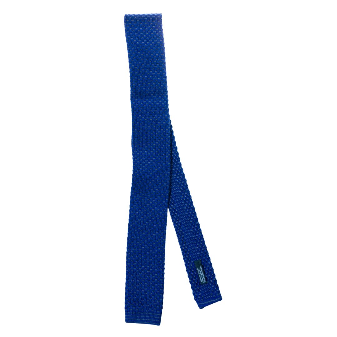 Cravatta uomo tricot trattini a contrasto