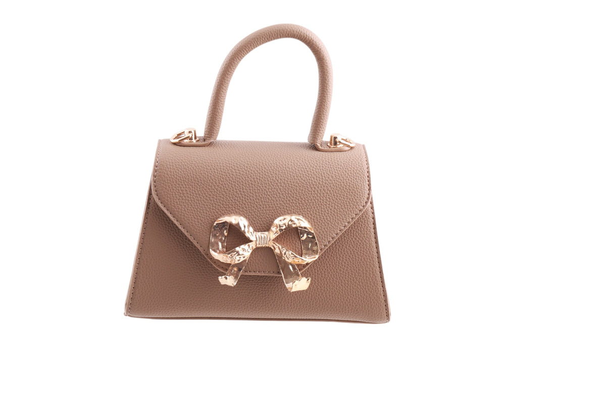 Borsa donna trapezio con fiocco