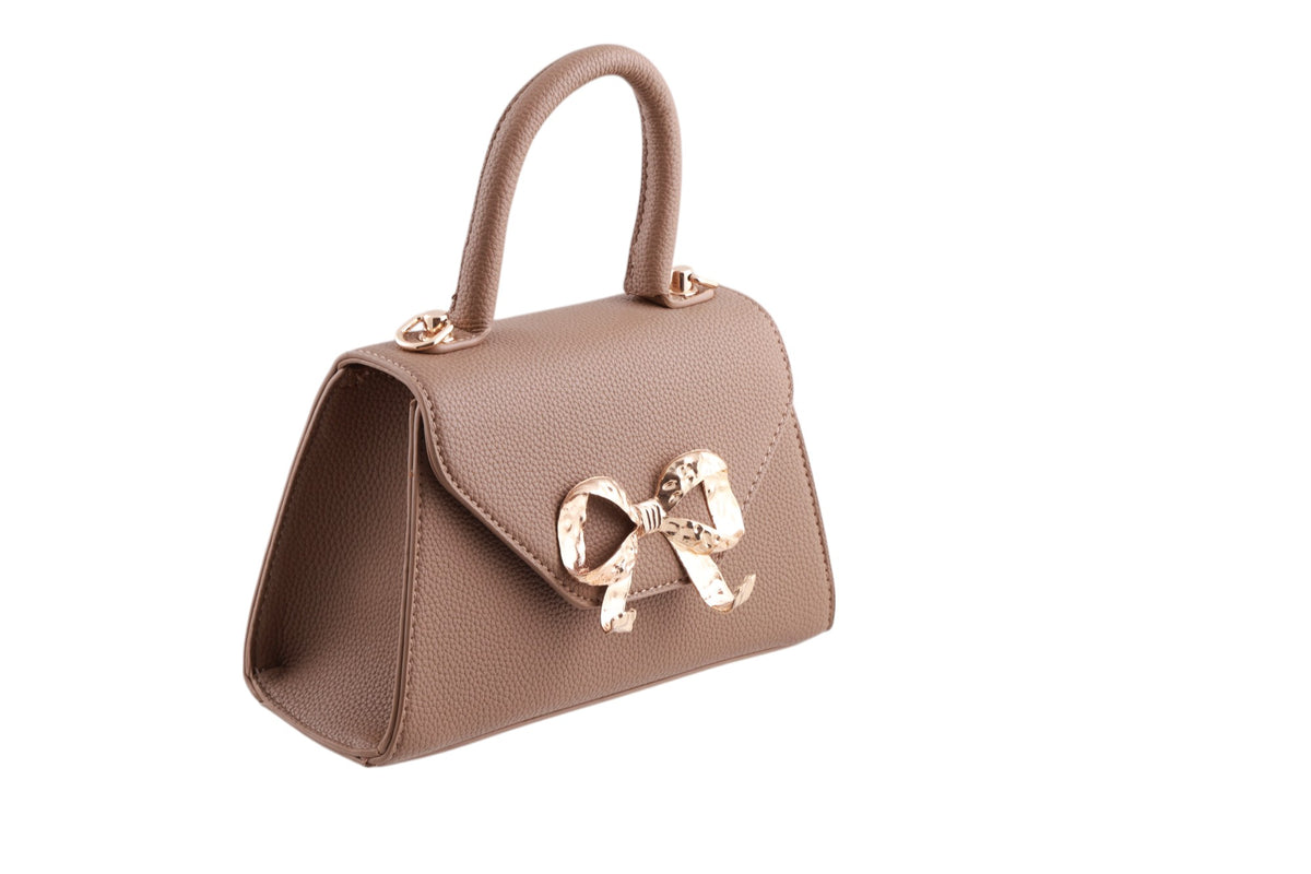Borsa donna trapezio con fiocco