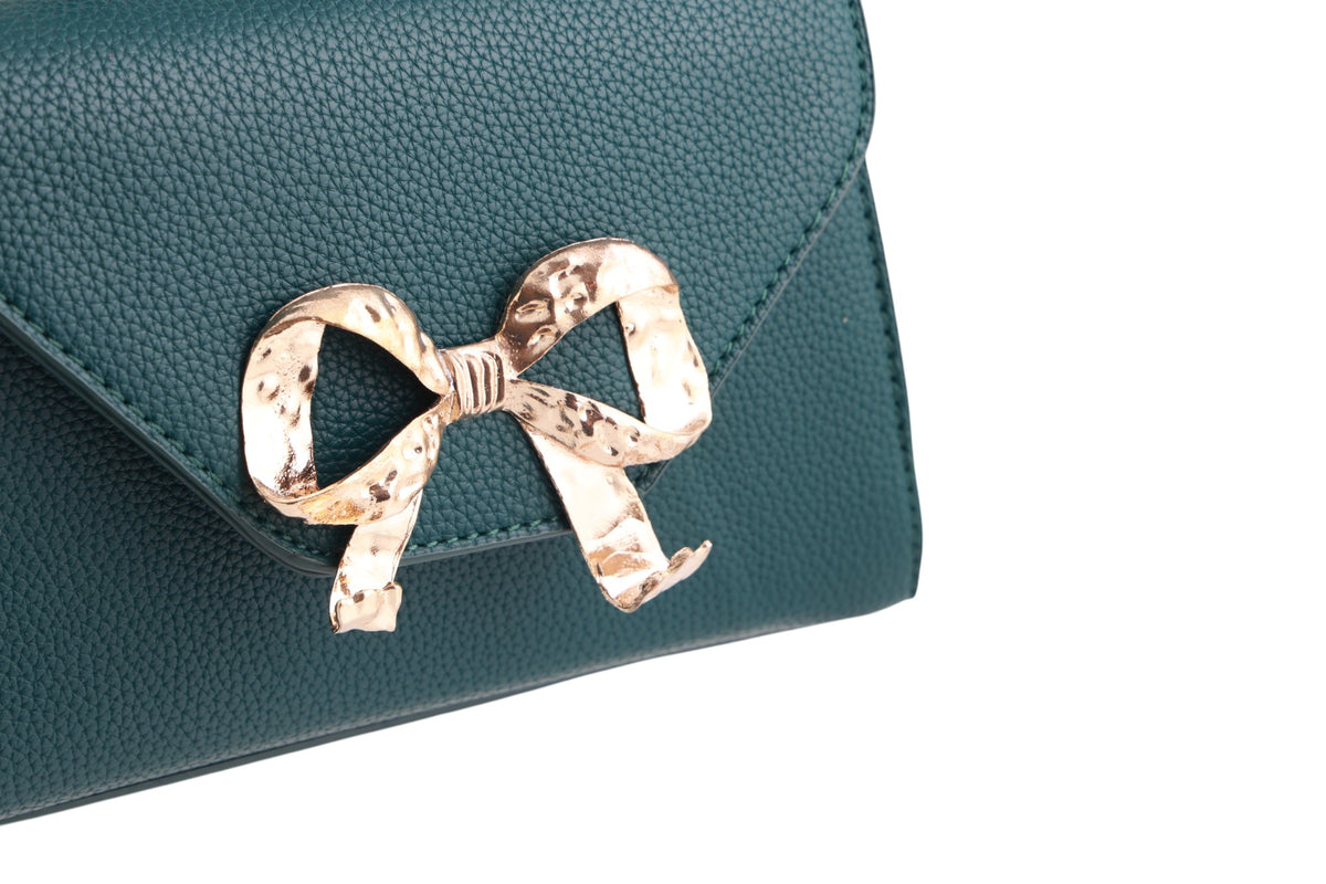 Borsa donna trapezio con fiocco