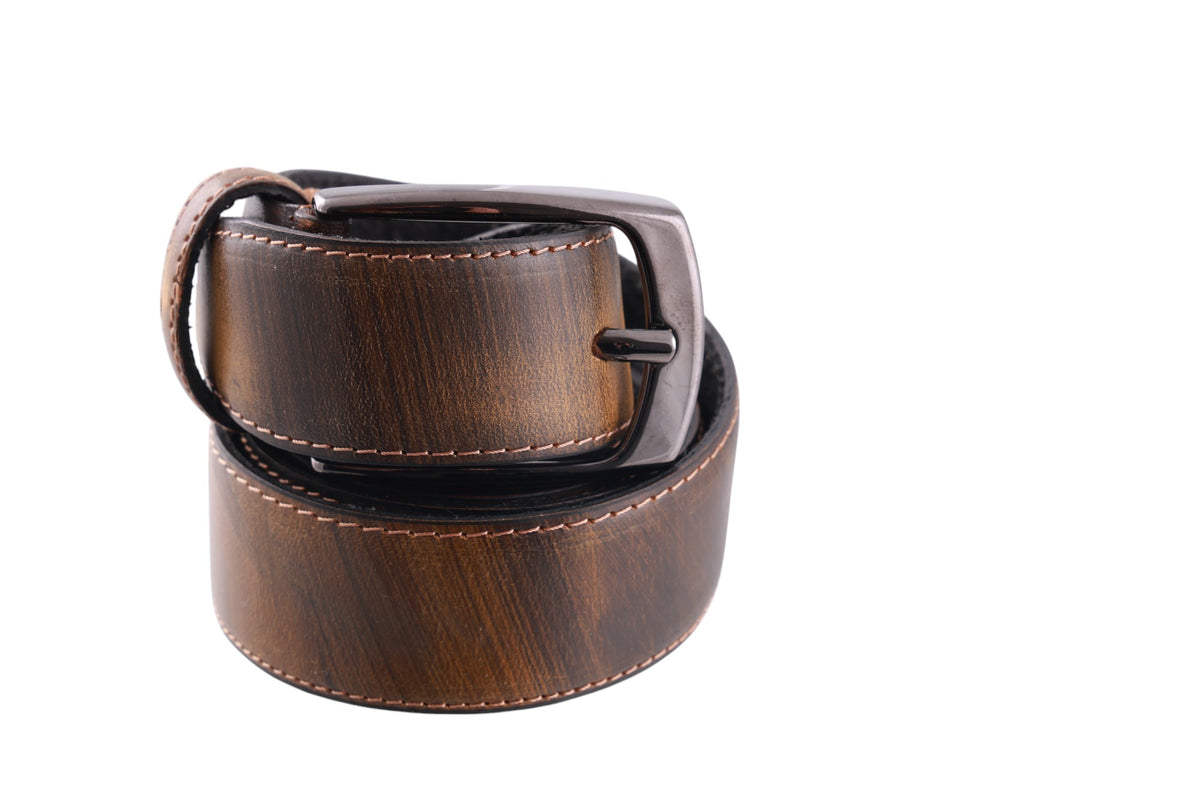 Cintura Uomo in Pelle di Vitello Liscia-Made in Italy