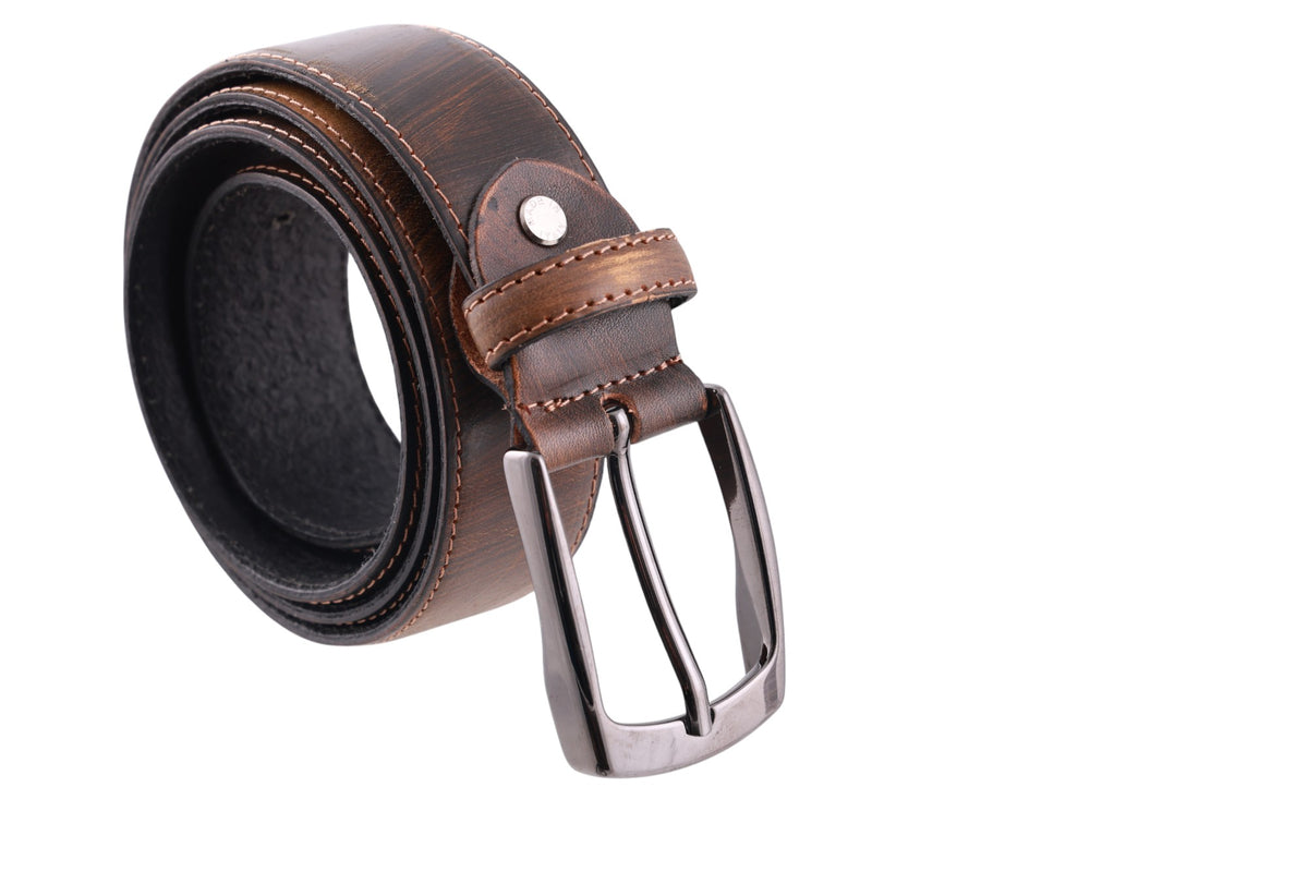 Cintura Uomo in Pelle di Vitello Liscia-Made in Italy