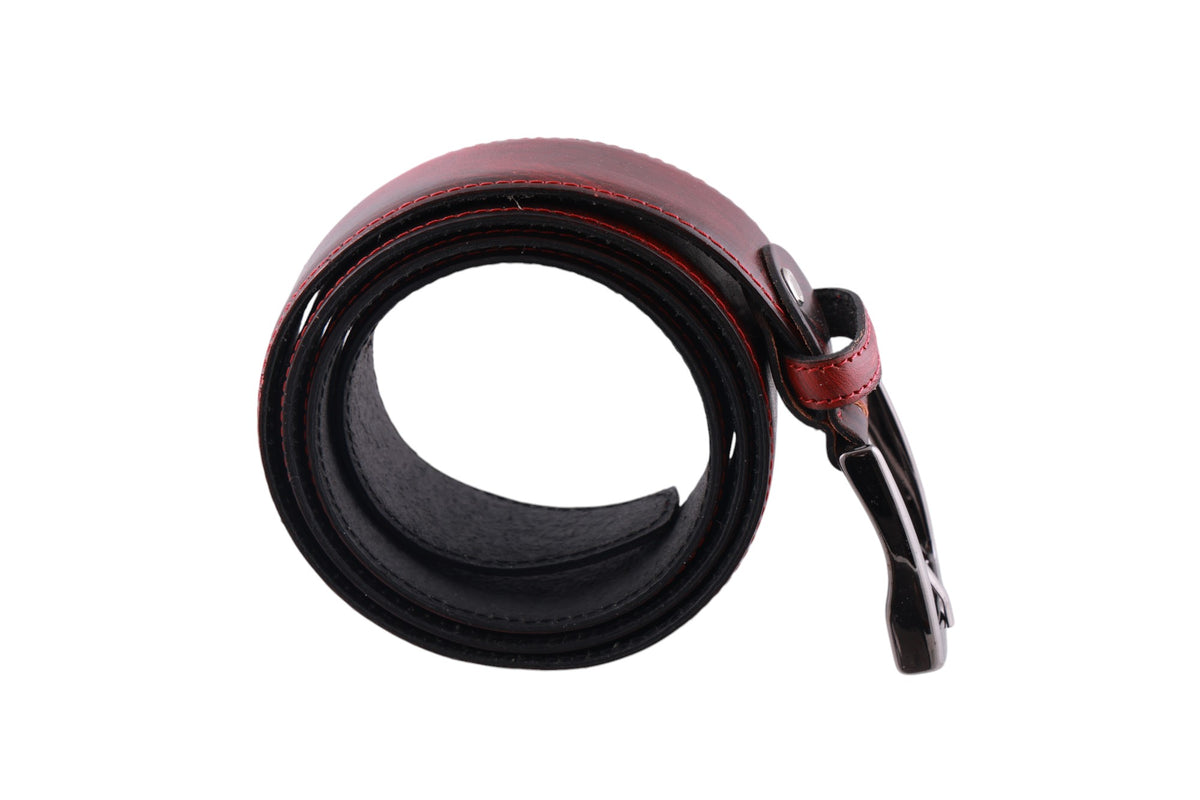 Cintura Uomo in Pelle di Vitello Liscia-Made in Italy