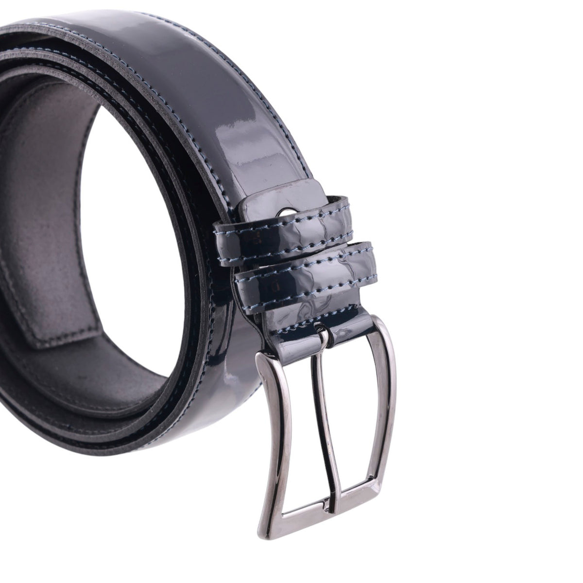 Cintura uomo pelle lucida Made in Italy